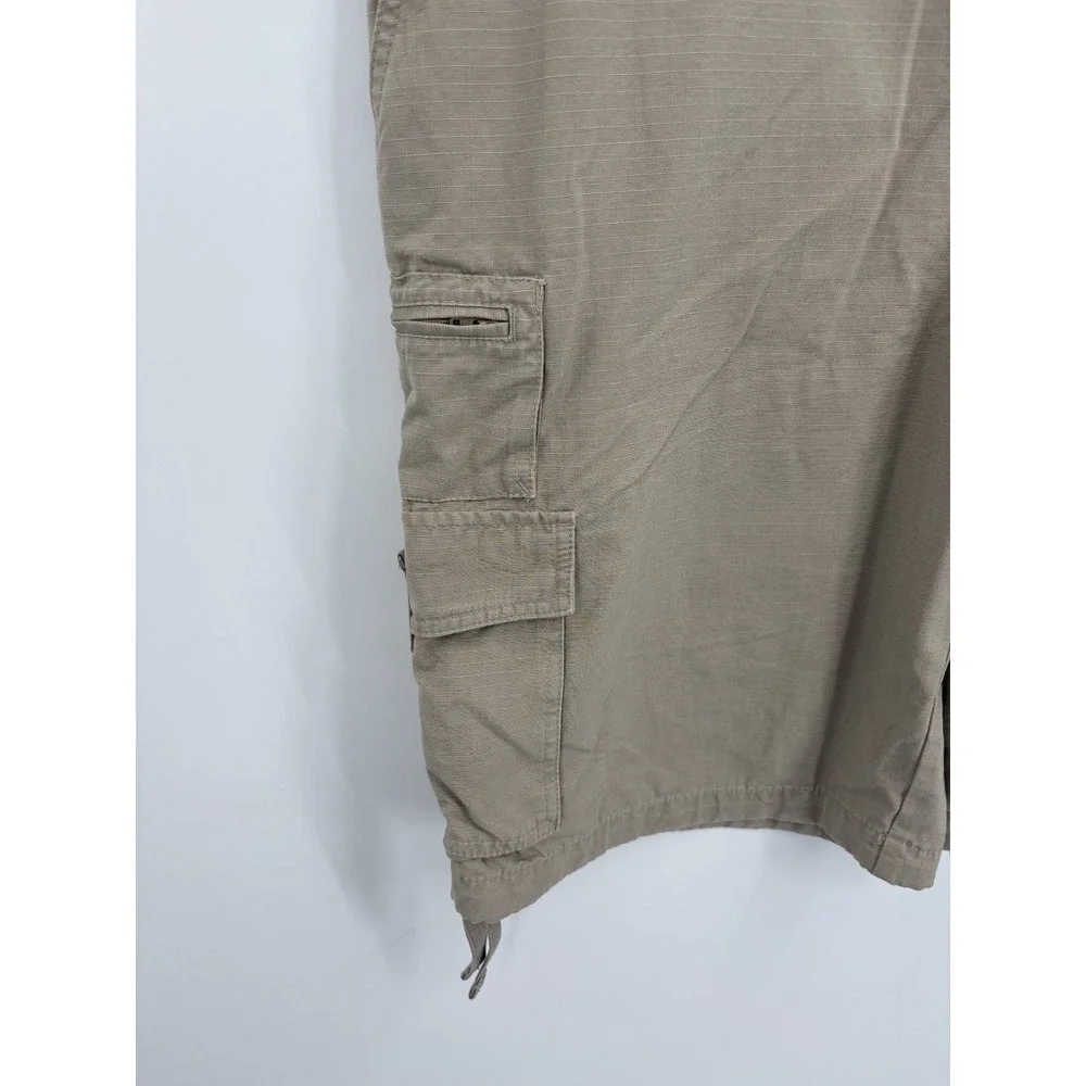 Eddie Bauer NEW Men's Khaki Ripstop Paratrooper Cargo Shorts, Size 38, NWT!!